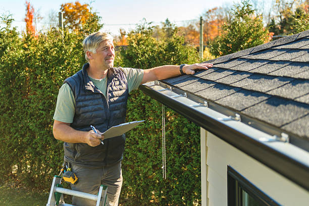 Professional Emergency Roof Repair technician working in North Pitcher, NY